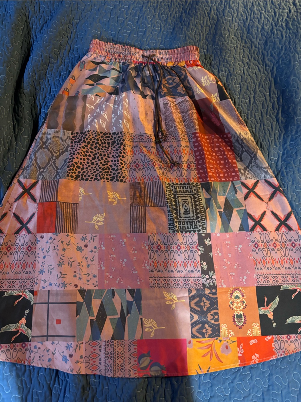 Bobo patch pattern skirt